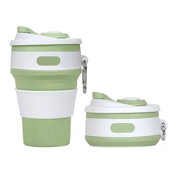 12 OZ Silicone Folding Camping Mug