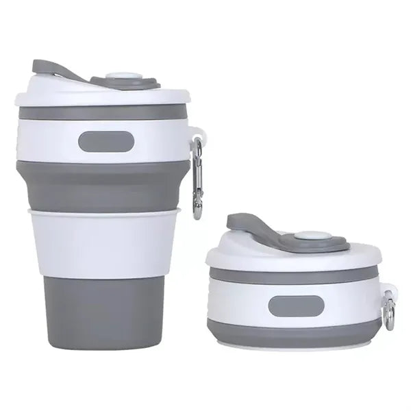12 OZ Silicone Folding Camping Mug
