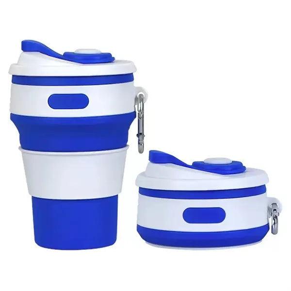 12 OZ Silicone Folding Camping Mug