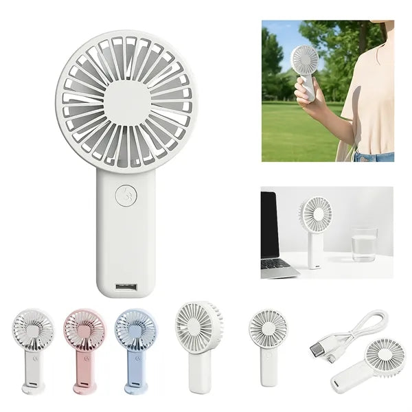 Rechargeable Handheld Fan with 3 Speeds
