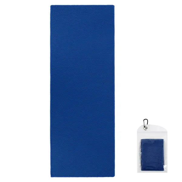 Cooling Sports Towel with Mesh Pouch & Clip