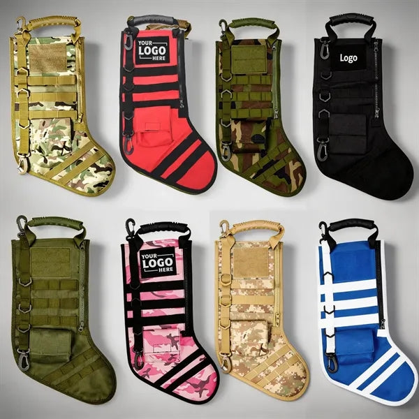 Tactical Lightweight Christmas Socks Bag with Custom Logo