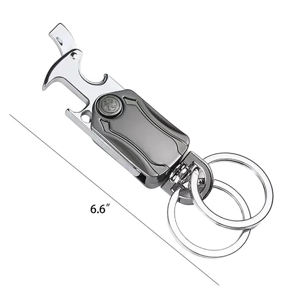 4-In-1 Metal Spinner Keychain Tool