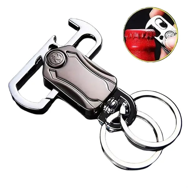 4-In-1 Metal Spinner Keychain Tool