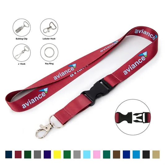 Slide Buckle Lanyard with Lobster Claw-36" x 3/4"