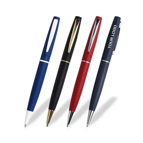 Matte Metal Twist Action Ballpoint Pen