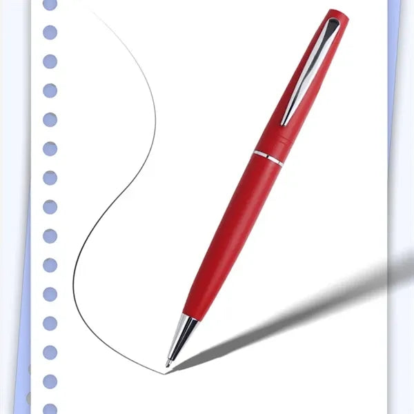 Matte Metal Twist Action Ballpoint Pen