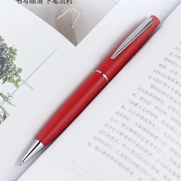 Matte Metal Twist Action Ballpoint Pen