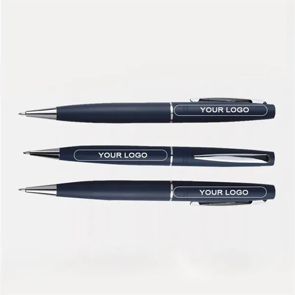 Matte Metal Twist Action Ballpoint Pen