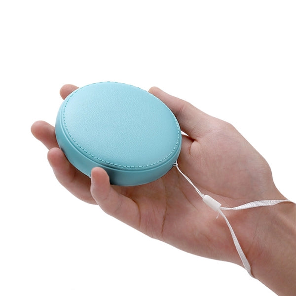 6000 mA Round Leather Grain Power Bank