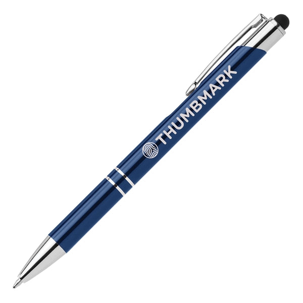 Tres-Chic w/ Stylus - Laser Engraved - Metal Pen