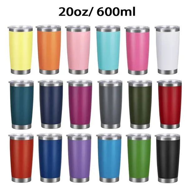 20oz Stainless Steel Tumblers with Lid