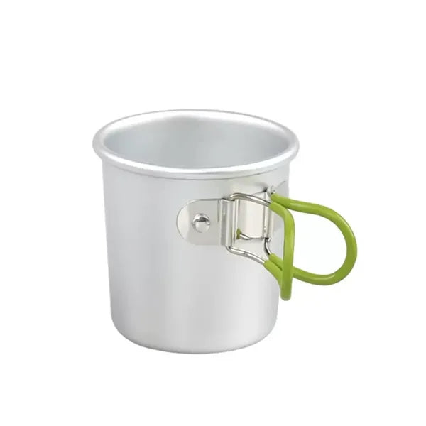 Space Saver Camping Mug with Colored Grip