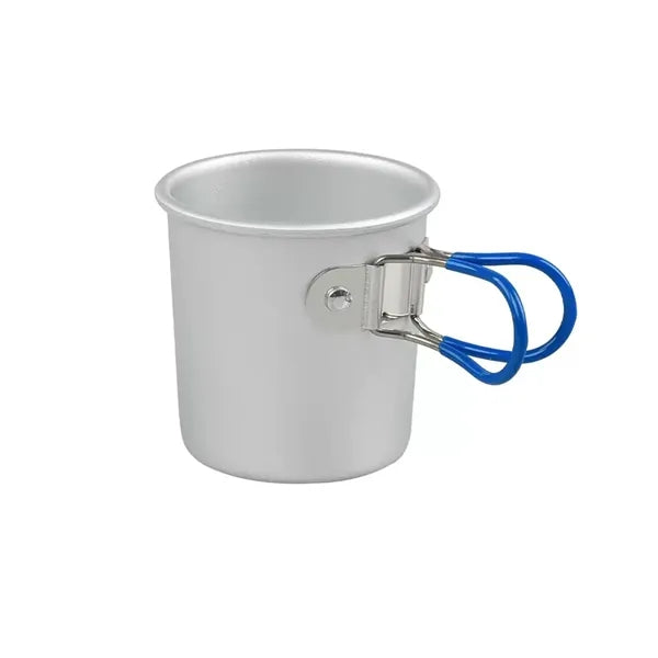 Space Saver Camping Mug with Colored Grip