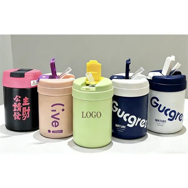 14oz Dual-Drink Stainless Steel Isolation Bottle