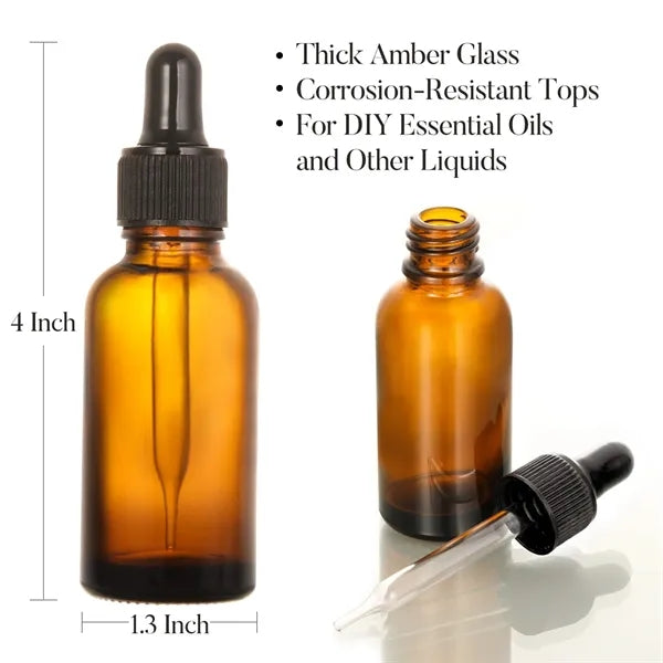 1oz Dropper Glass Bottle