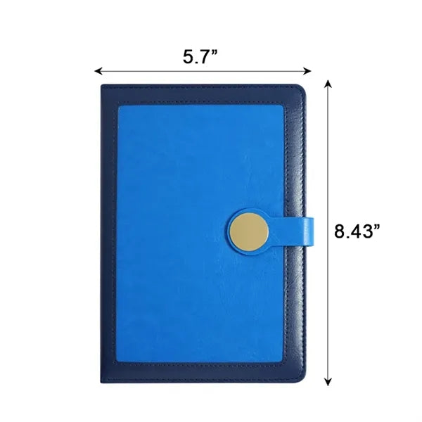 A5 Leather Hardcover Notebook W/Magnetic Buckle
