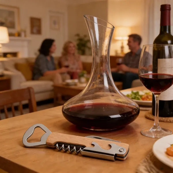 Wood Handle Stainless Steel Wine Opener
