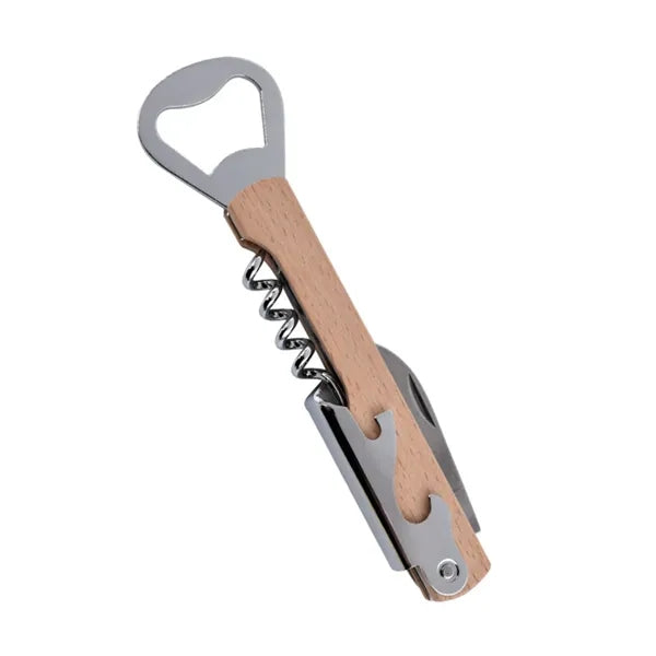 Wood Handle Stainless Steel Wine Opener