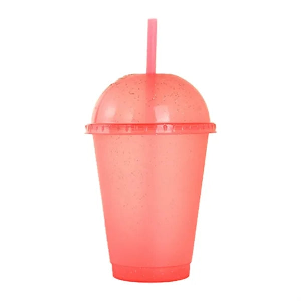 16Oz Sparkling Glitter Cups With Dome Lids
