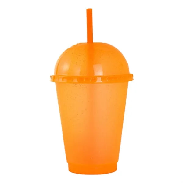 16Oz Sparkling Glitter Cups With Dome Lids