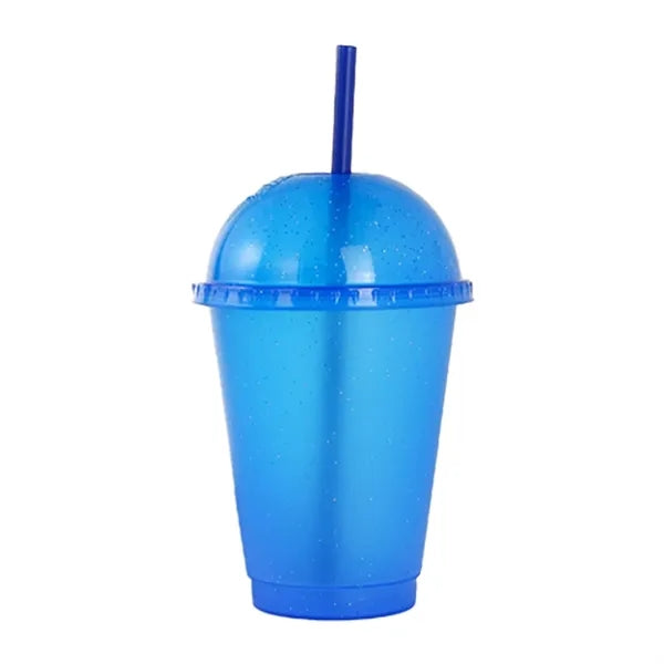 16Oz Sparkling Glitter Cups With Dome Lids