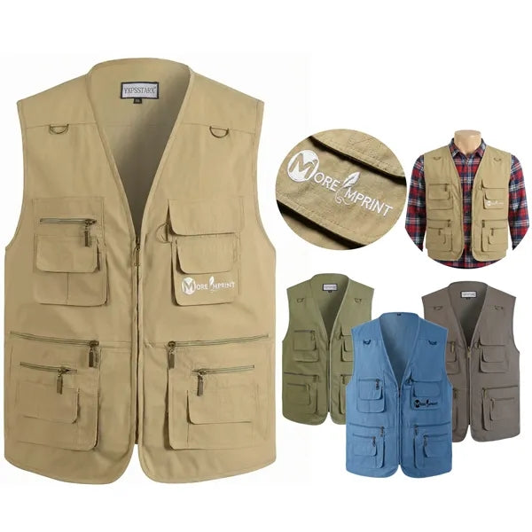 Unisex Fishing Utility Shooting Safari Travel Vest
