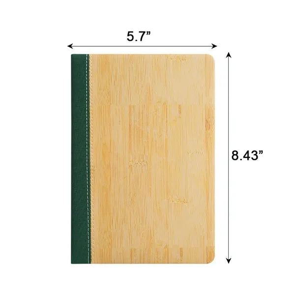 A5 Bamboo Pattern PU Leather Notebook