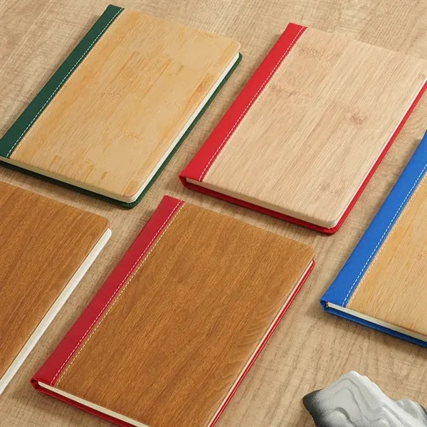 A5 Bamboo Pattern PU Leather Notebook