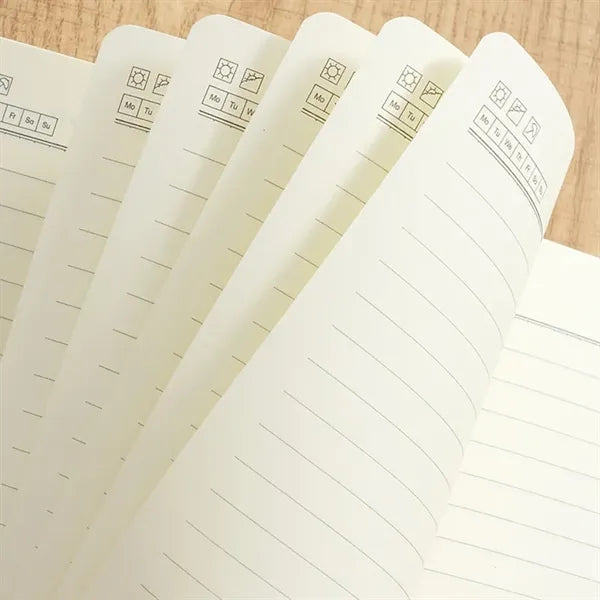 A5 Bamboo Pattern PU Leather Notebook