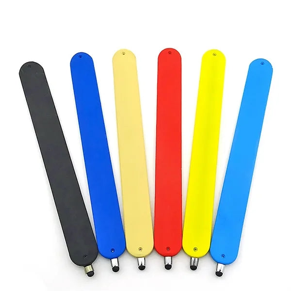 3-in-1 Flexible Silicone Slap Bracelet Stylus Pen