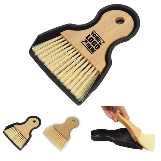 Solid Wood Handle Desktop Cleaning Brush Set