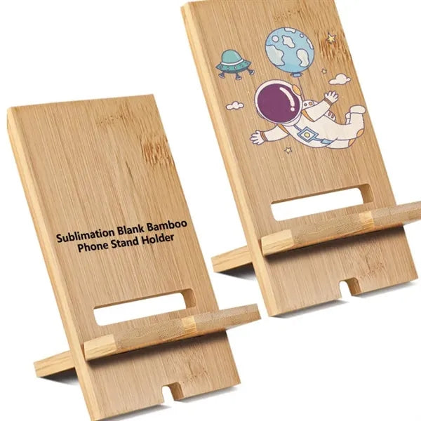 Bamboo Cellphone Holder Desk Wooden Phone Stand