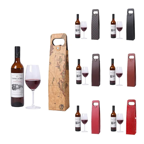 Protective Collapsible Dual Wine Leather Box