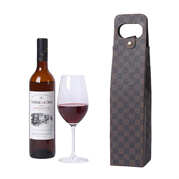 Protective Collapsible Dual Wine Leather Box