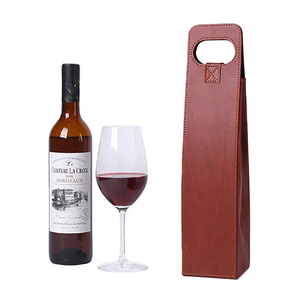 Protective Collapsible Dual Wine Leather Box