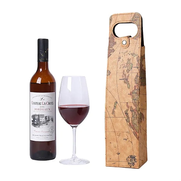 Protective Collapsible Dual Wine Leather Box