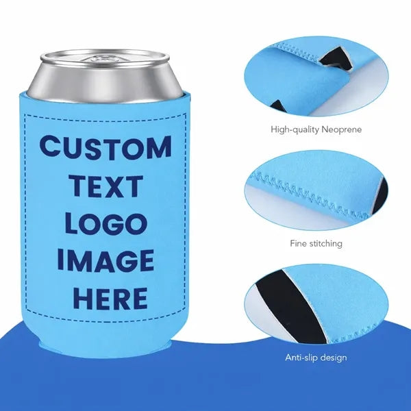 Foldable Customised Neoprene Beer Can Cooler