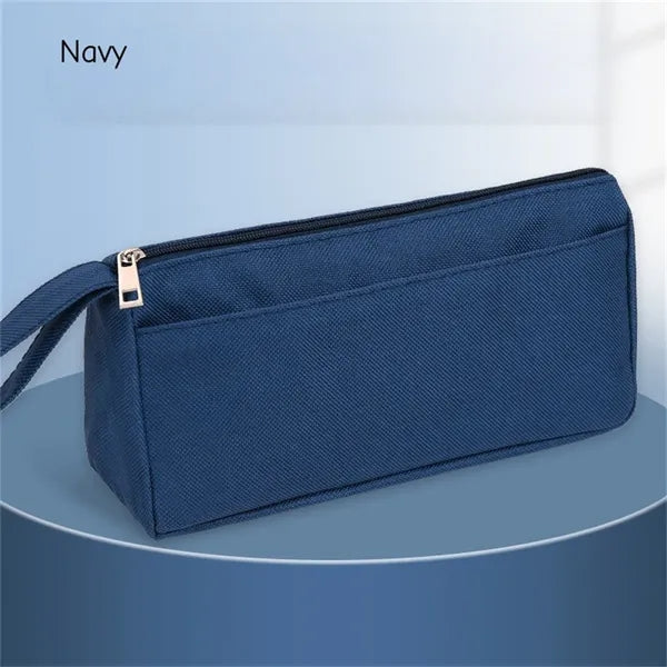 Large Capacity Double Layer Pencil Case with Handle