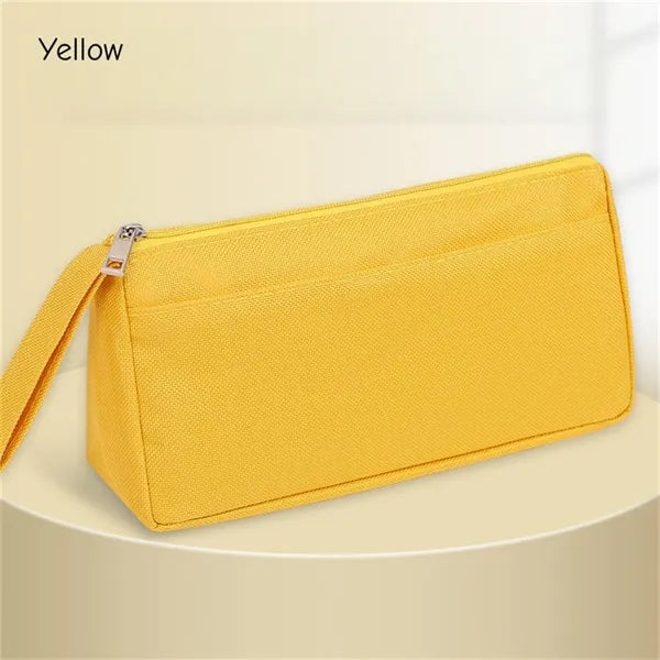 Large Capacity Double Layer Pencil Case with Handle