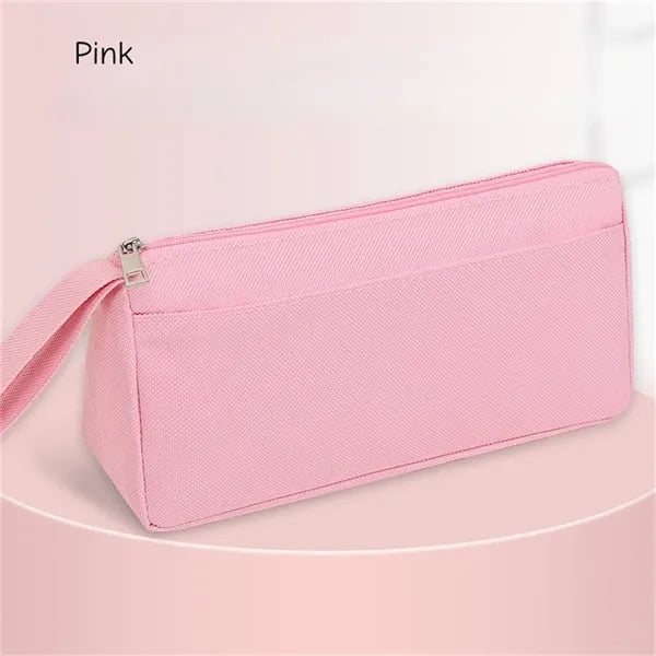 Large Capacity Double Layer Pencil Case with Handle