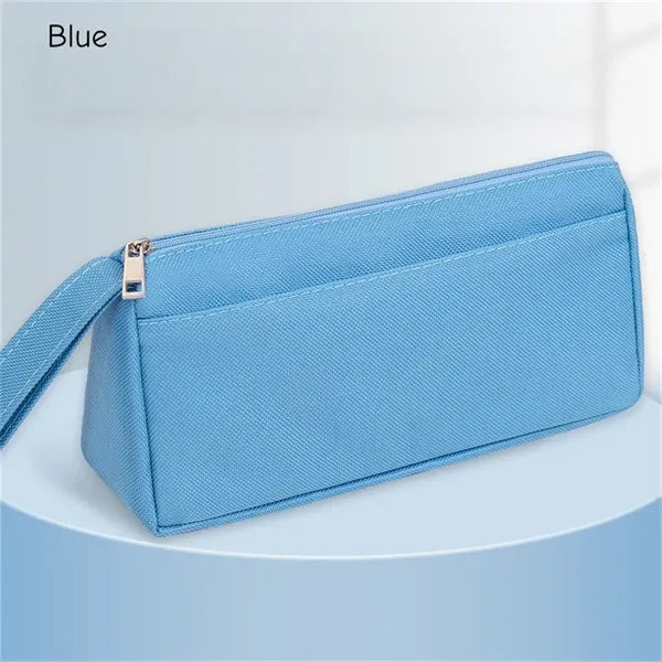 Large Capacity Double Layer Pencil Case with Handle