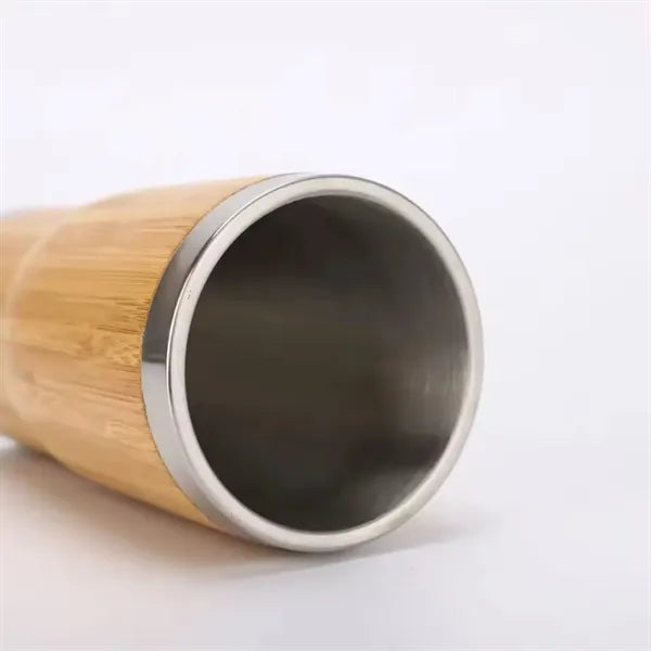 Eco Bamboo Insulated Travel Mug With Leakproof Lid