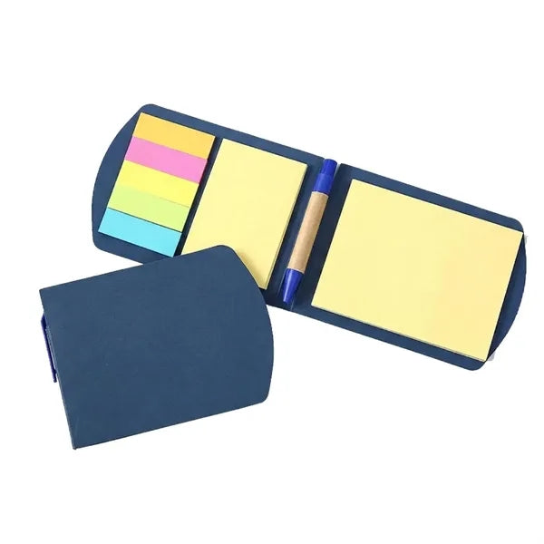 Kraft Paper Cover Sticky Notes with Pen
