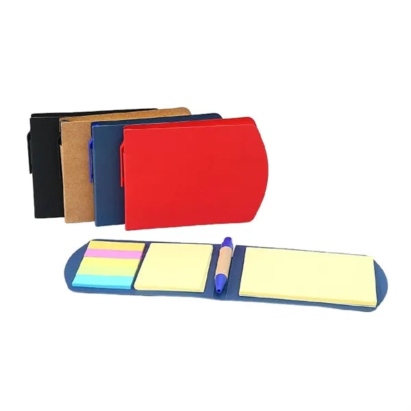 Kraft Paper Cover Sticky Notes with Pen