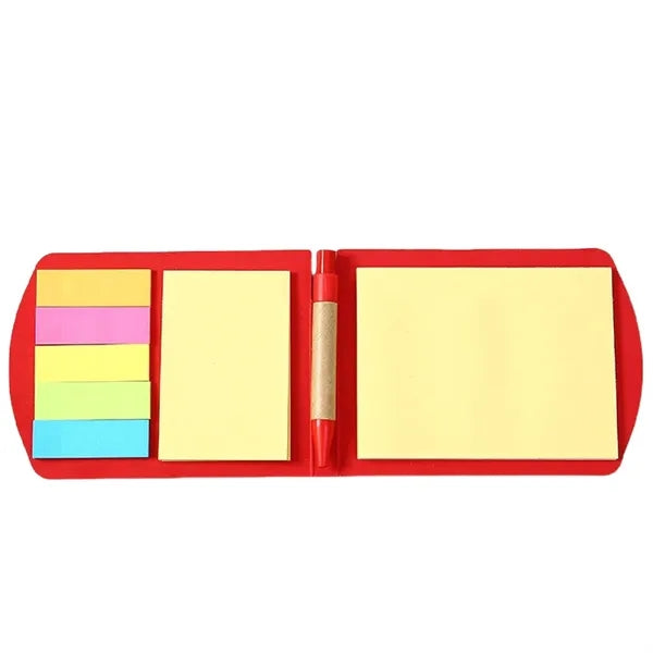Kraft Paper Cover Sticky Notes with Pen
