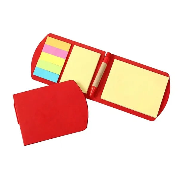 Kraft Paper Cover Sticky Notes with Pen