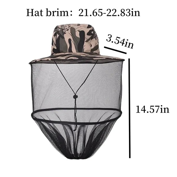 Mosquito-repellent fishing hat