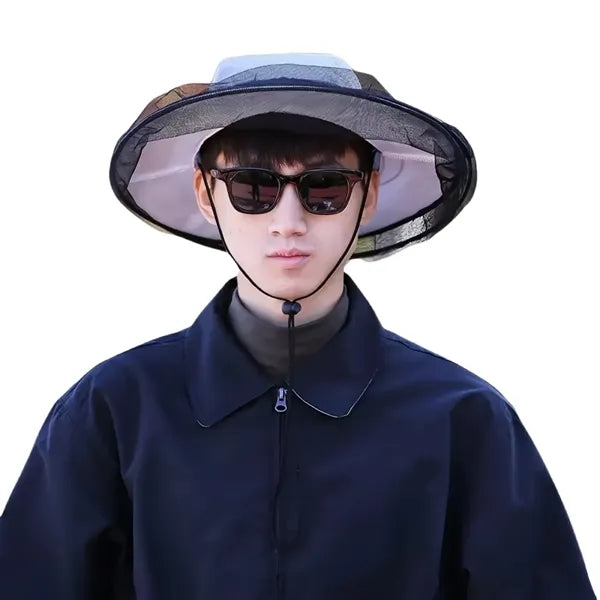 Mosquito-repellent fishing hat