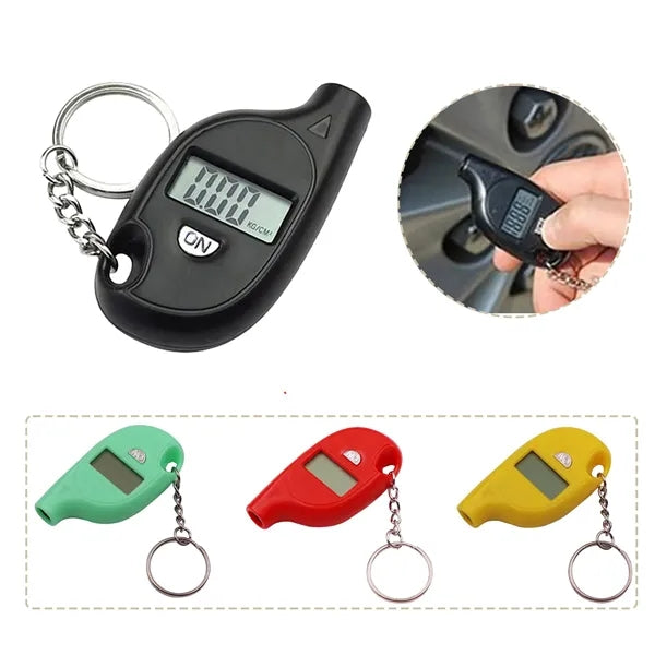 Keychain Tire Pressure Gauge Compact Accurate Tool